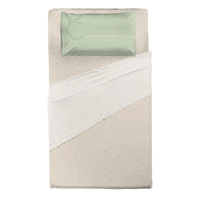 THUN® Completo Letto Singolo in Cotone Iconic Elegance Daisy Green - Amo La Casa Shop