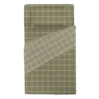 Completo Letto Piazza e Mezza con Stampa Atelier - Fantasia Efrem Green