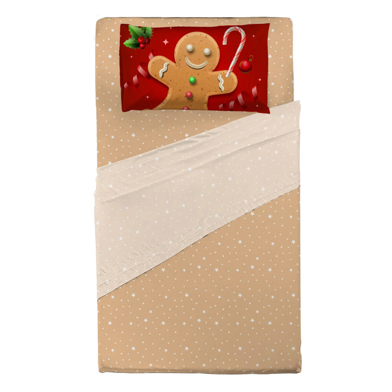 Completo Letto Piazza e Mezza con Stampa Digitale - Fantasia Sierra Sugar Mathias Red - Amo La Casa Shop