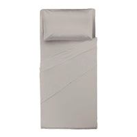 Completo Letto Singolo in Cotone Atelier Fragrance Tinta Unita Ash Grey