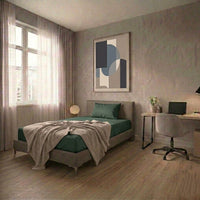 Completo Letto Singolo in Cotone Atelier Fragrance Tinta Unita Dark Green