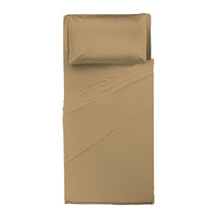 Completo Letto Singolo in Cotone Atelier Fragrance Tinta Unita Ochre