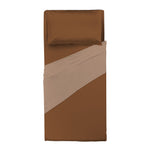 Completo Letto Singolo in Cotone - Tinta Unita Marrone