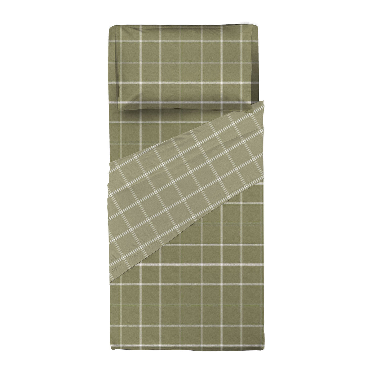 Completo Letto Singolo con Stampa Atelier - Fantasia Efrem Green