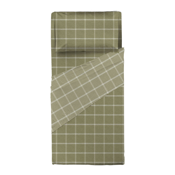 Completo Letto Singolo con Stampa Atelier - Fantasia Efrem Green