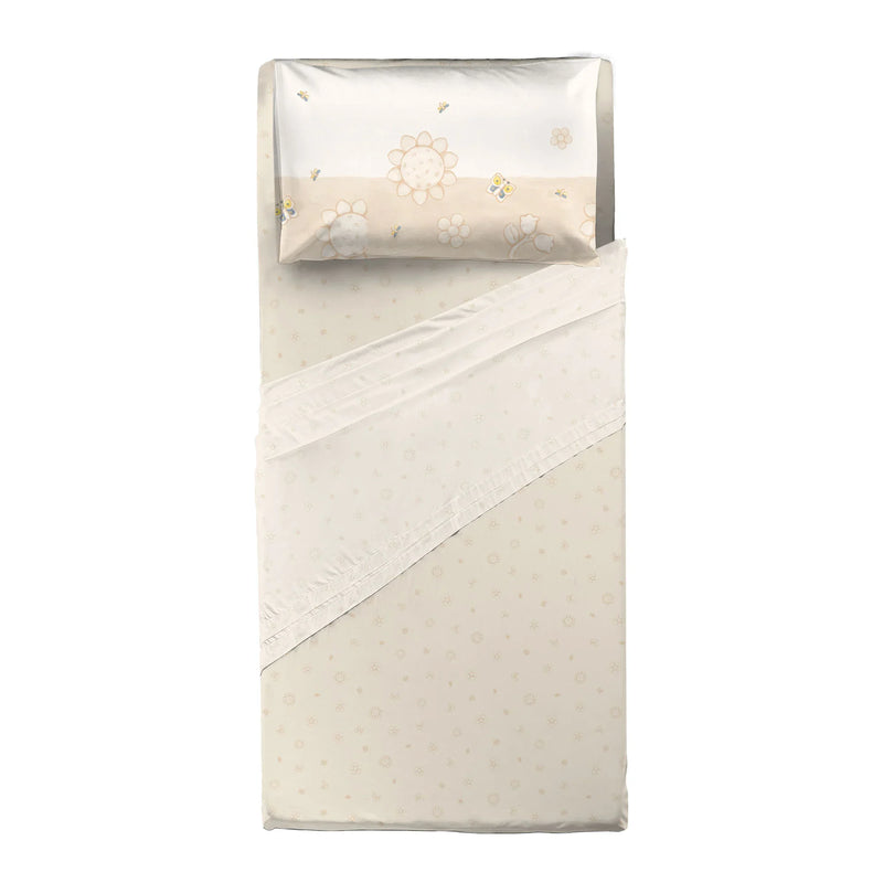 THUN® Completo Letto Singolo in Cotone Elegance Beige - Amo La Casa Shop