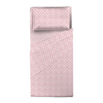 Completo Letto Flanella Raboso Singolo Innersquare Pink - Amo La Casa Shop