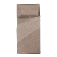 Completo Letto Singolo in Cotone con Stampa Gylfe Beige