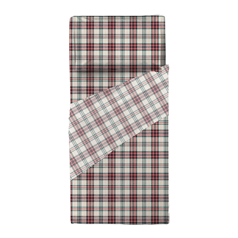 Completo Letto Singolo in Cotone con Stampa - Fantasia Dolomites Dream Kody Cream - Amo La Casa Shop