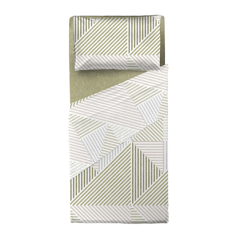 Completo Letto Singolo con Stampa Atelier - Fantasia Ramsey Green