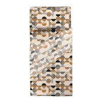 Completo Letto Singolo in Cotone con Stampa Sjul Beige