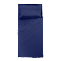 Completo Letto Singolo in Microfibra Softy Yarn - Tinta Unita Blue - Amo La Casa Shop