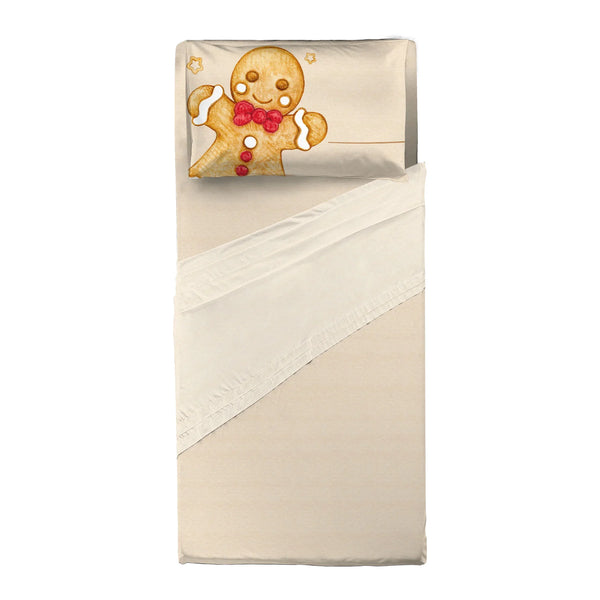THUN® Completo Letto Singolo - Fantasia Thunland Gingerbread Beige - Amo La Casa Shop