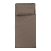 Happidea Completo Letto Singolo in Cotone Tinta Unita Biscotto