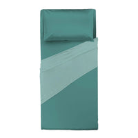 Completo Letto Singolo in Cotone - Tinta Unita Ottanio - Amo La Casa Shop