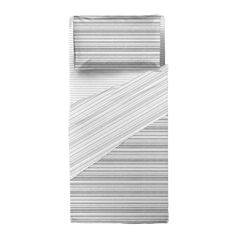 Completo Letto Singolo in Flanella - Fantasia Aria Grivil Grey - Amo La Casa Shop