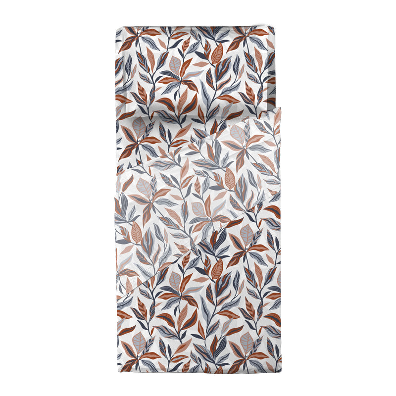 Completo Letto Singolo Softy Yarn con Stampa - Fantasia Constance Blue