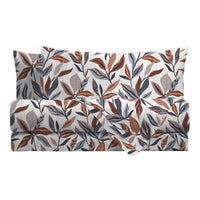 Completo Letto Matrimoniale Softy Yarn con Stampa - Fantasia Constance Blue