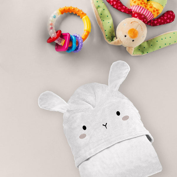 Coperta con Cappuccio Standard Rabbit White - Amo La Casa Shop