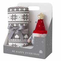 Set Coperta + Decorazione Jolly Gift 120x160 cm Gnome Taupe