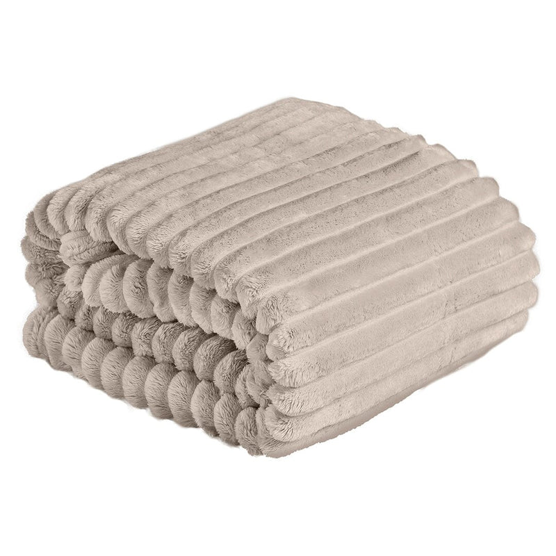 Coperta Vanilla 150x200 Tinta Unita Taupe - Amo La Casa Shop