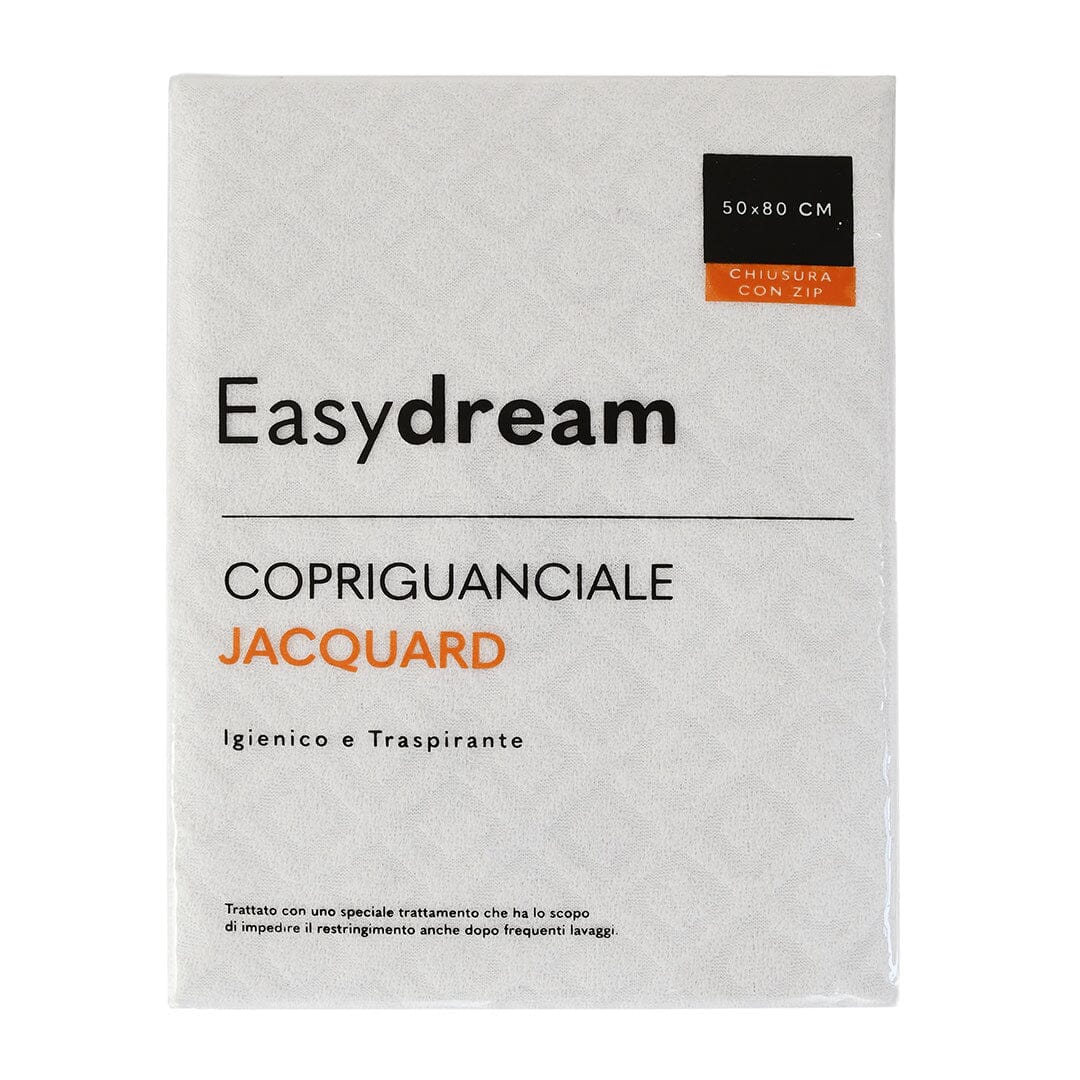 EasyDream Copriguanciale in Spugna Jacquard Tinta Unita Optical White - Amo La Casa Shop