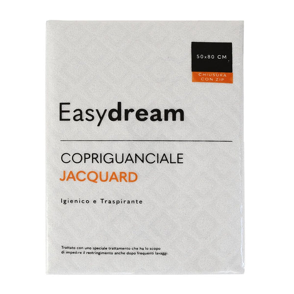EasyDream Copriguanciale in Spugna Jacquard Tinta Unita Optical White - Amo La Casa Shop