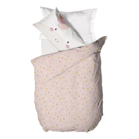 Parure Copripiumino Singolo con Stampa - Fantasia Funny Unicorn Pink - Amo La Casa Shop
