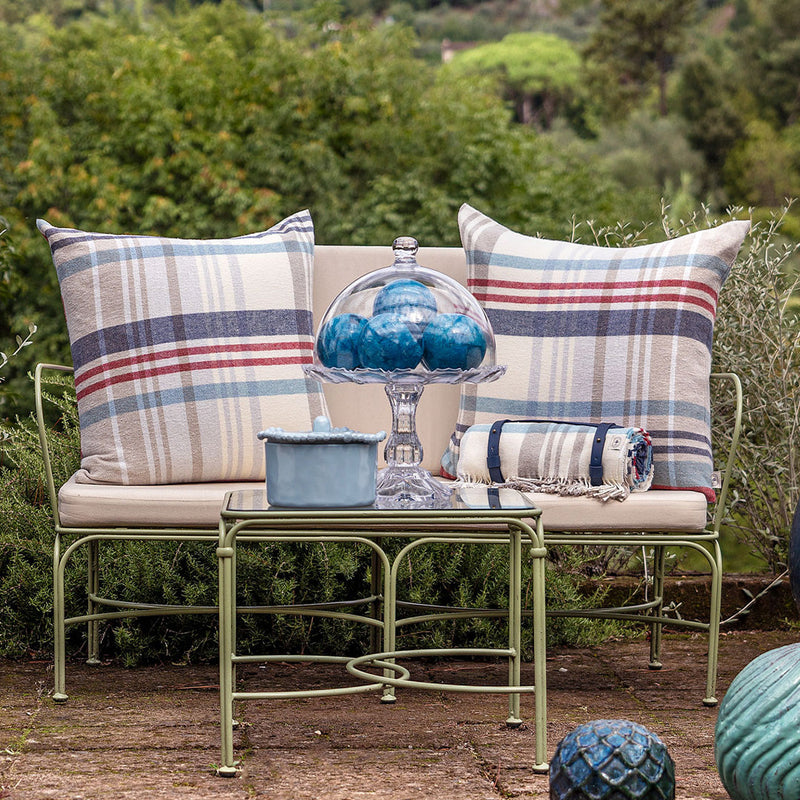 Cuscino Volterra 60x60 cm Volterra Sea Blue Made in Italy 🇮🇹