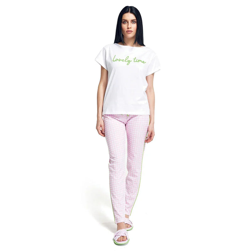 Pigiama Lungo da Donna Chilling Sunday Dana Rosa - Amo La Casa Shop
