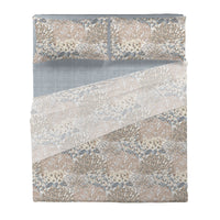 Di Maestro Completo Letto Stampato  Matrimoniale Danielle Light Blue