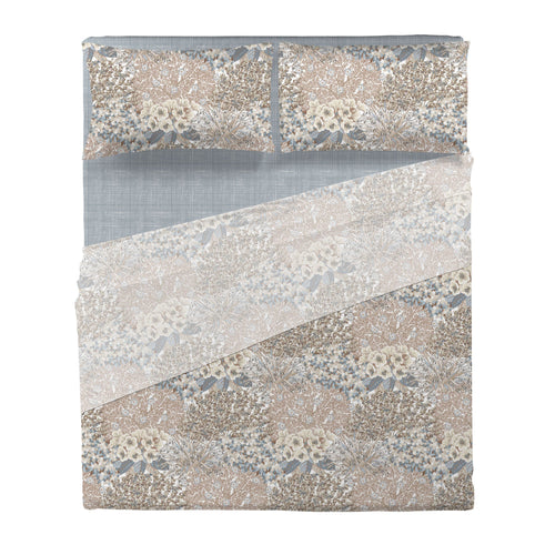 Di Maestro Completo Letto Stampato  Matrimoniale Danielle Light Blue