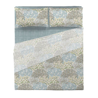 Di Maestro Completo Letto Stampato  Matrimoniale Danielle Teal
