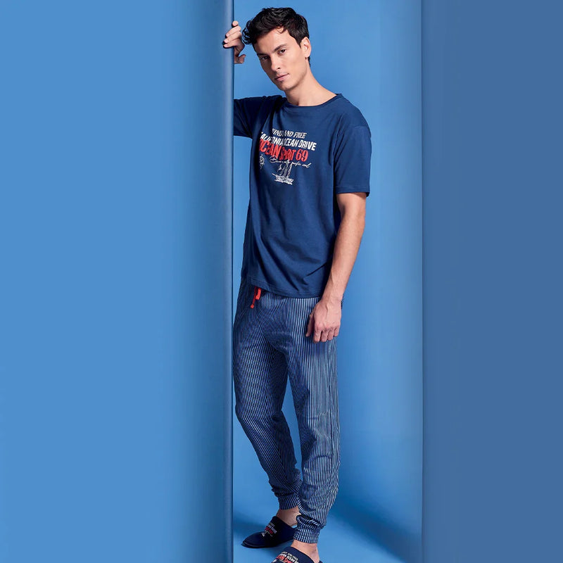 Pigiama Lungo da Uomo Ocean Drive David Blu - Amo La Casa Shop