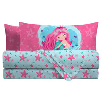 Parure Copripiumino Singolo Kids in Cotone Delphia Aqua - Amo La Casa Shop