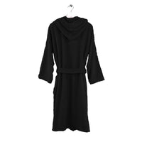 LUXURY COLLECTION DI MAESTRO Accappatoio in Puro Cotone con Cappuccio - Tinta Unita Antracite - Amo La Casa Shop