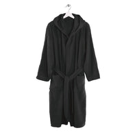 LUXURY COLLECTION DI MAESTRO Accappatoio in Puro Cotone con Cappuccio - Tinta Unita Antracite - Amo La Casa Shop