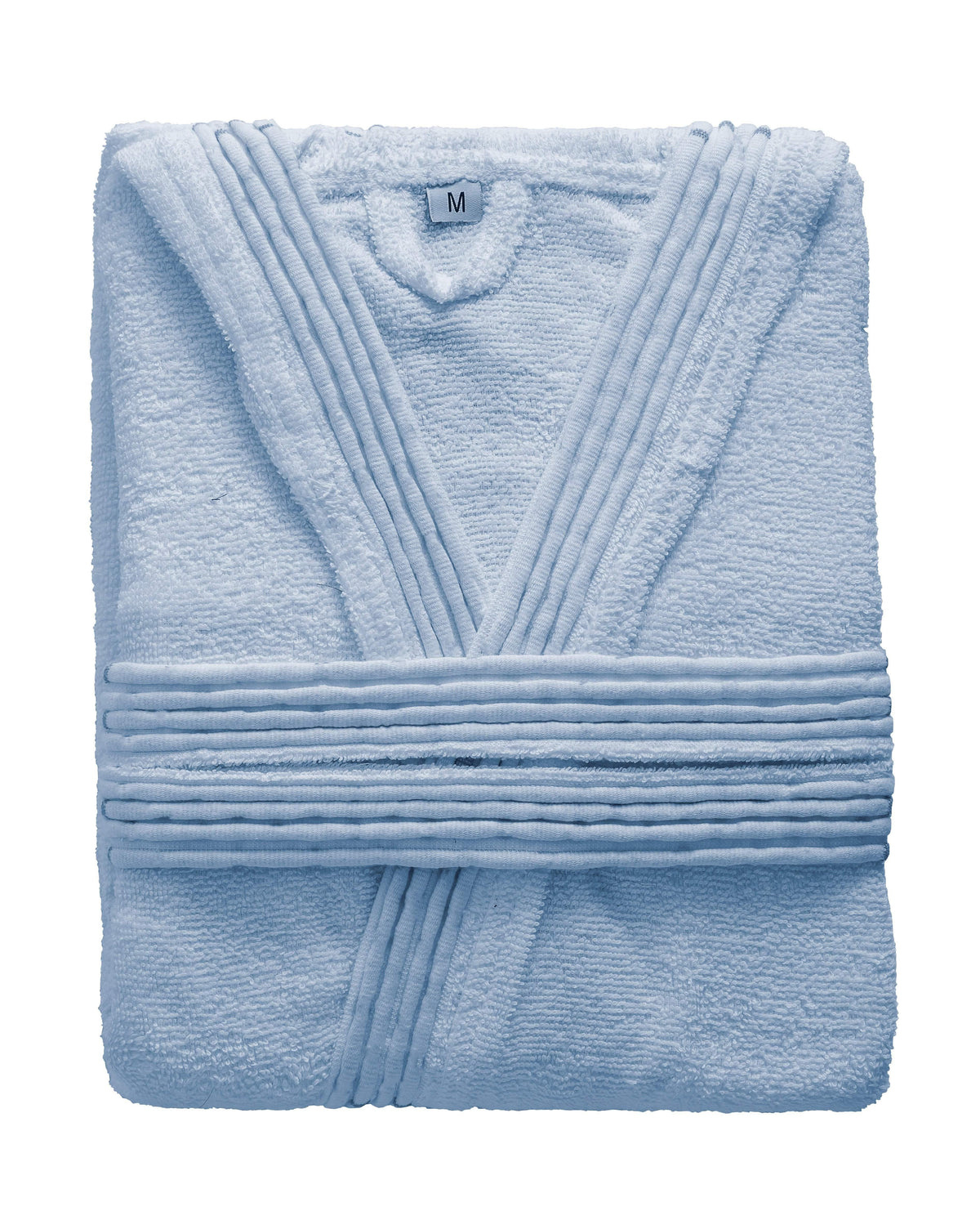 LUXURY COLLECTION DI MAESTRO Accappatoio in Puro Cotone con Cappuccio - Tinta Unita Azzurro - Amo La Casa Shop