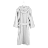 LUXURY COLLECTION DI MAESTRO Accappatoio in Puro Cotone con Cappuccio - Tinta Unita Bianco - Amo La Casa Shop