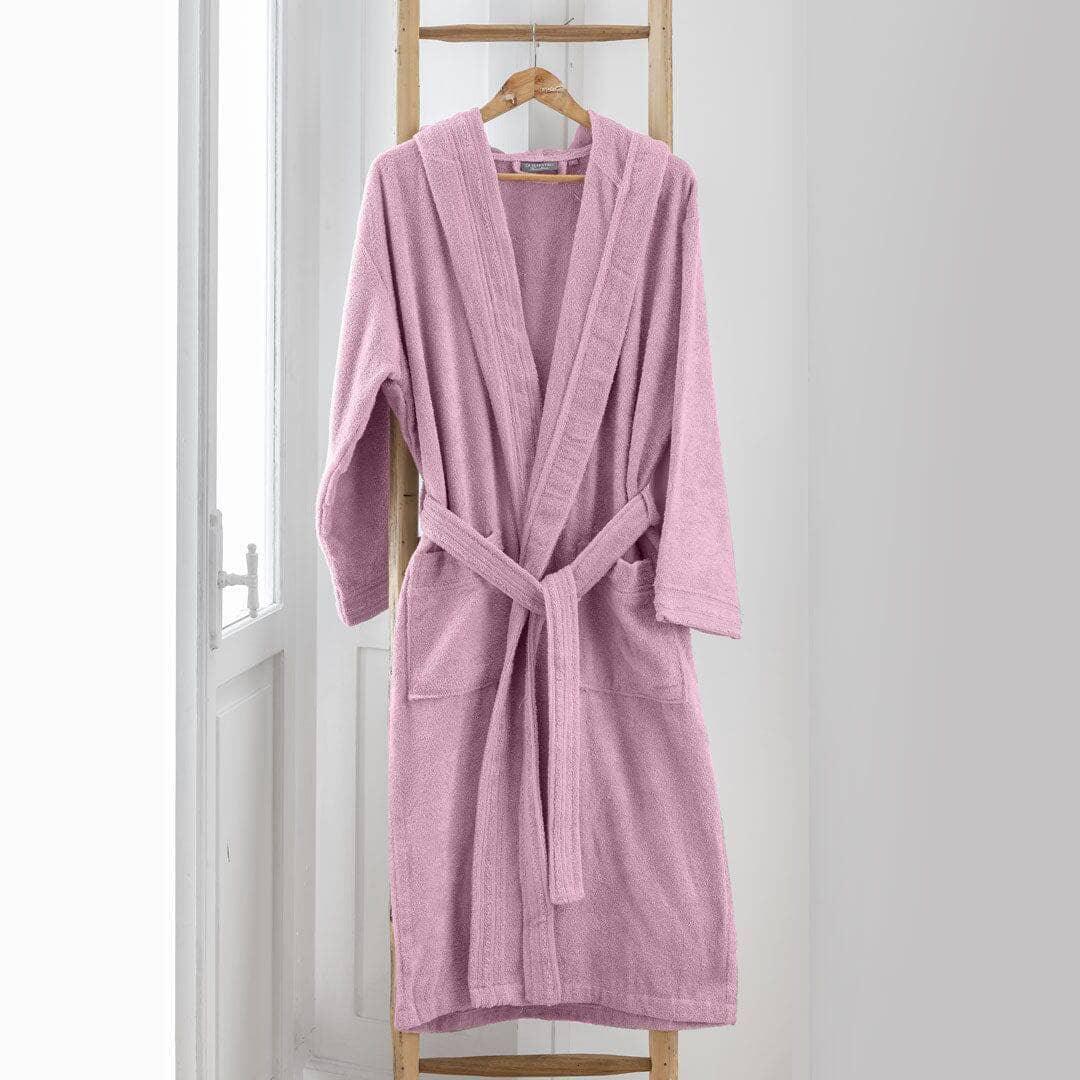 LUXURY COLLECTION DI MAESTRO Accappatoio in Puro Cotone con Cappuccio - Tinta Unita Fucsia - Amo La Casa Shop