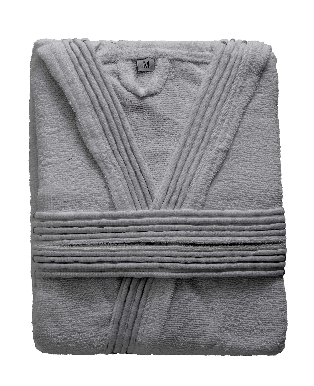 LUXURY COLLECTION DI MAESTRO Accappatoio in Puro Cotone con Cappuccio - Tinta Unita Grigio - Amo La Casa Shop