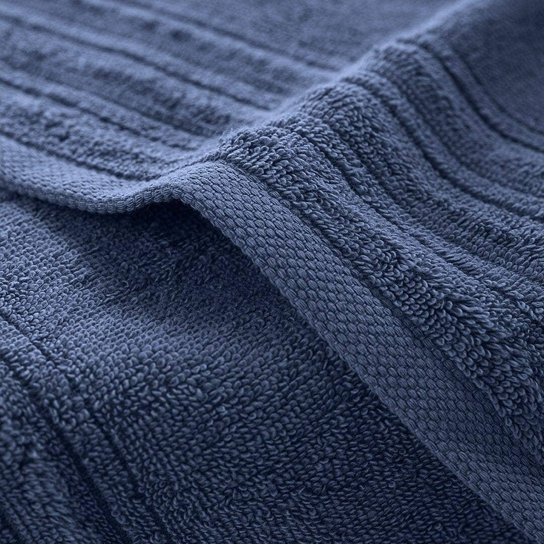 LUXURY COLLECTION DI MAESTRO Asciugamano Telo Doccia in Spugna 90x140 Tinta Unita Blu - Amo La Casa Shop