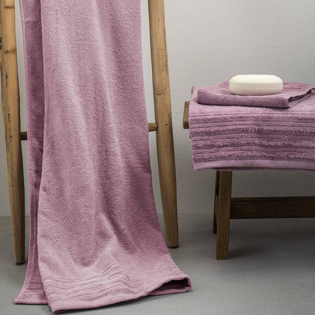 LUXURY COLLECTION DI MAESTRO Asciugamano Telo Doccia in Spugna 90x140 Tinta Unita Fucsia - Amo La Casa Shop