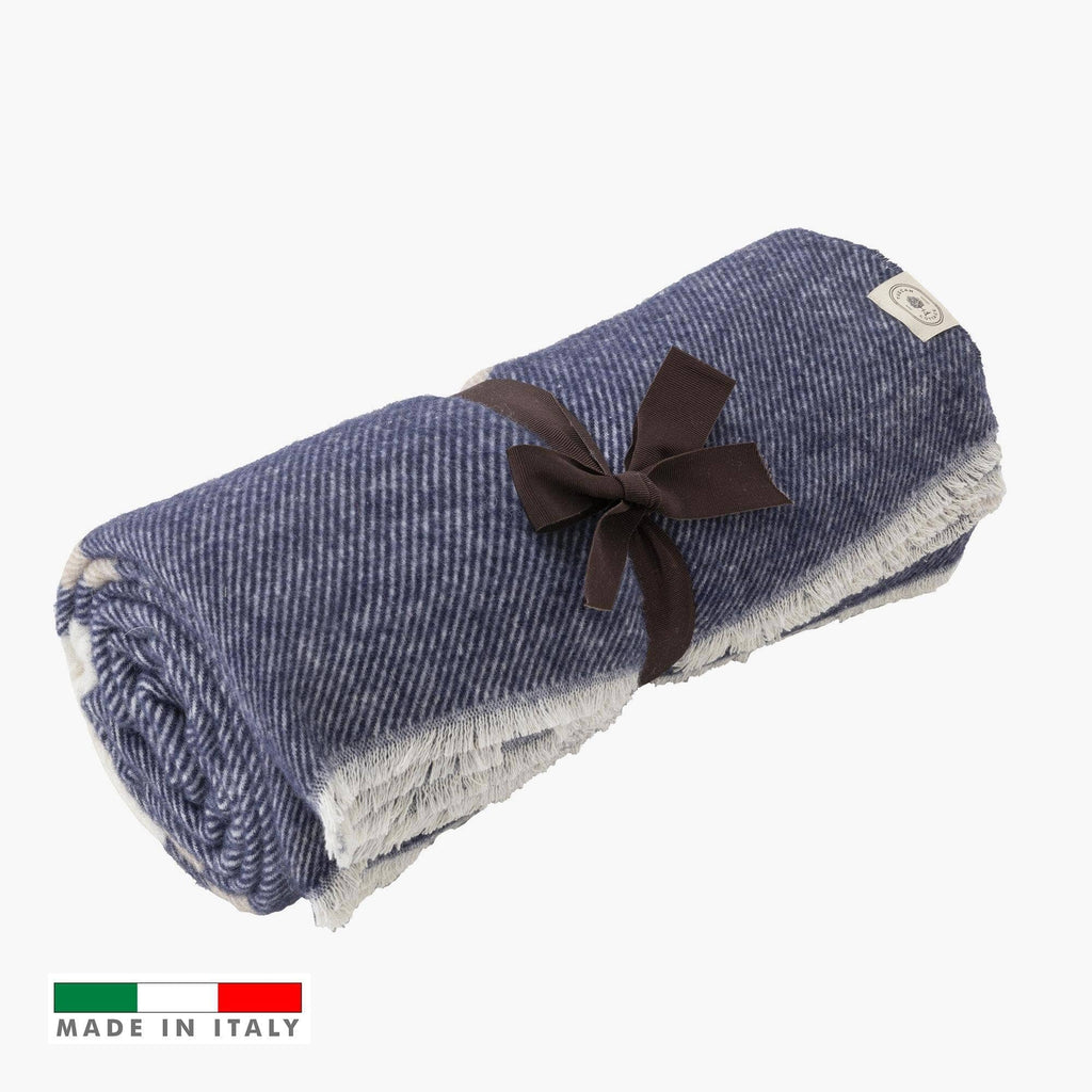 Tuscan Cottage Plaid Forte Dei Marmi Navy Blue 130x180 - Amo La Casa Shop