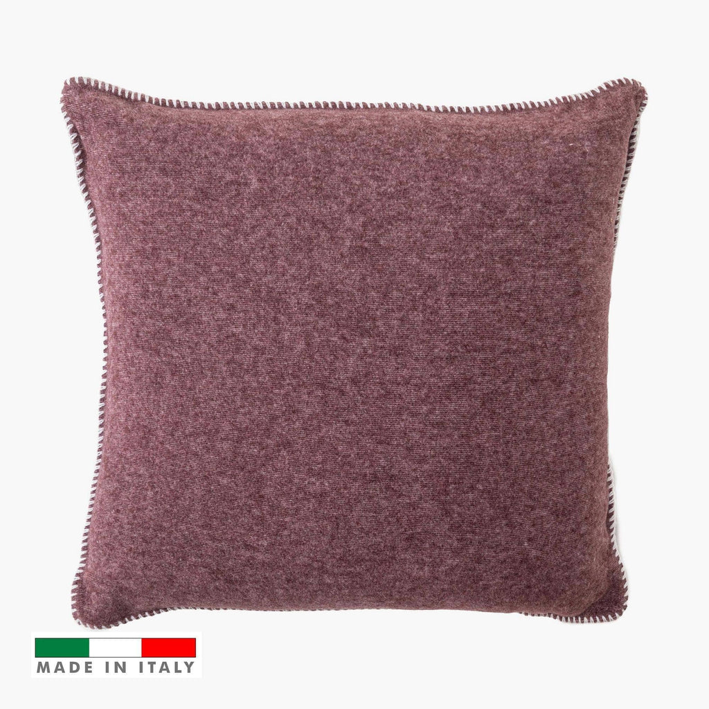 Tuscan Cottage Cuscino Roma Bamboo Melange Aubergine/Ivory 50x50 - Amo La Casa Shop