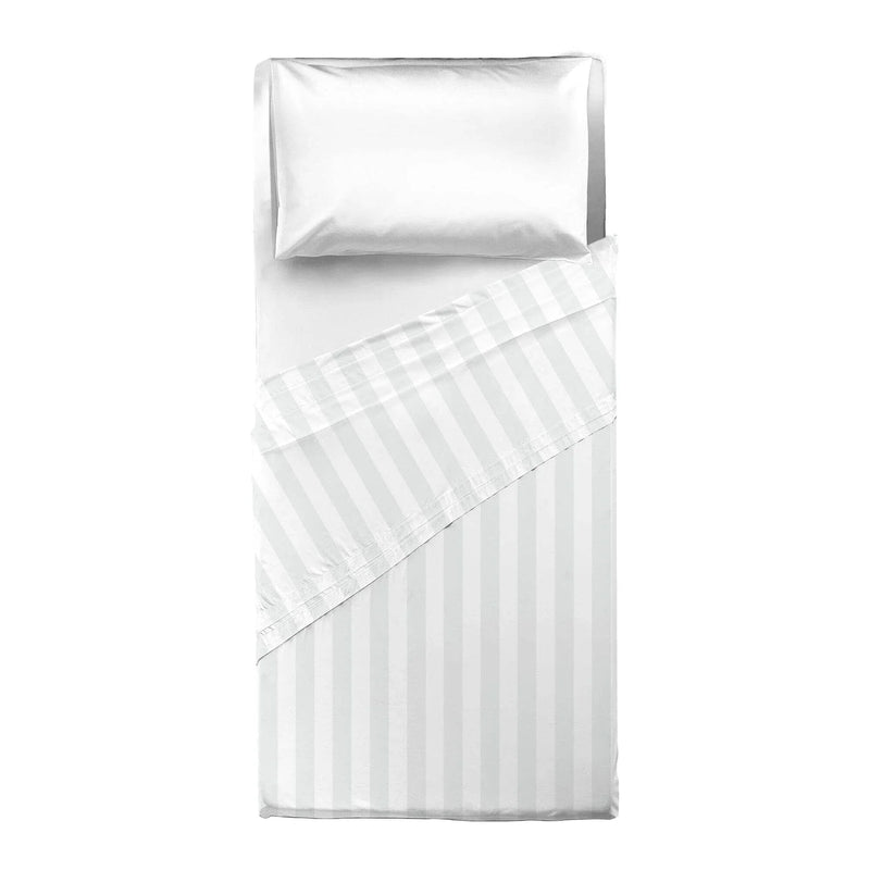 Lenzuolo Sfuso Singolo Botticelli in Raso Rigato di Cotone 300 fili - Amo La Casa Shop