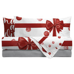 Completo Letto Digitale Matrimoniale Red Gift Rosso - Amo La Casa Shop