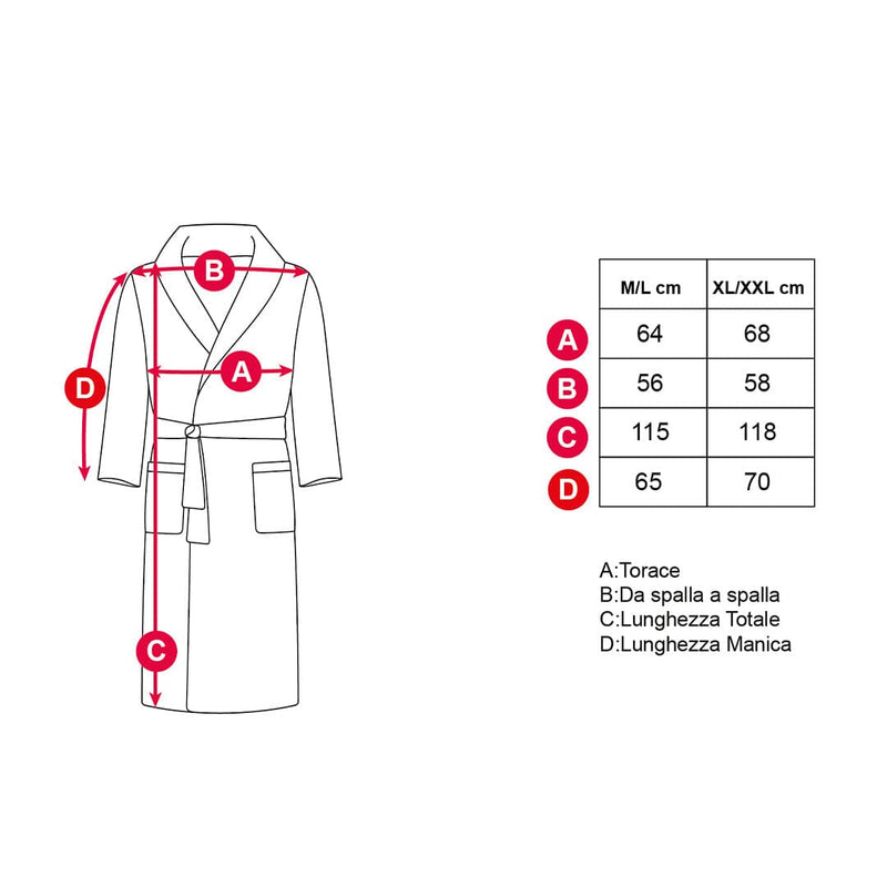 Vestaglia Uomo Drummond Rosso - Amo La Casa Shop