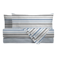 Completo Letto Singolo Basic - Fantasia Edwin Blue