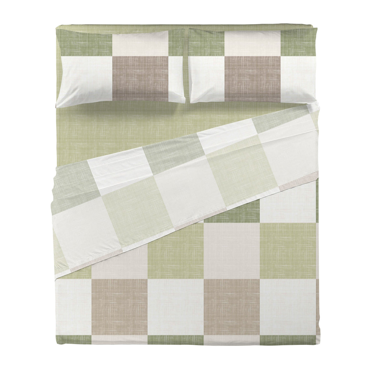 Di Maestro Completo Letto Stampato  Matrimoniale Esmond Green